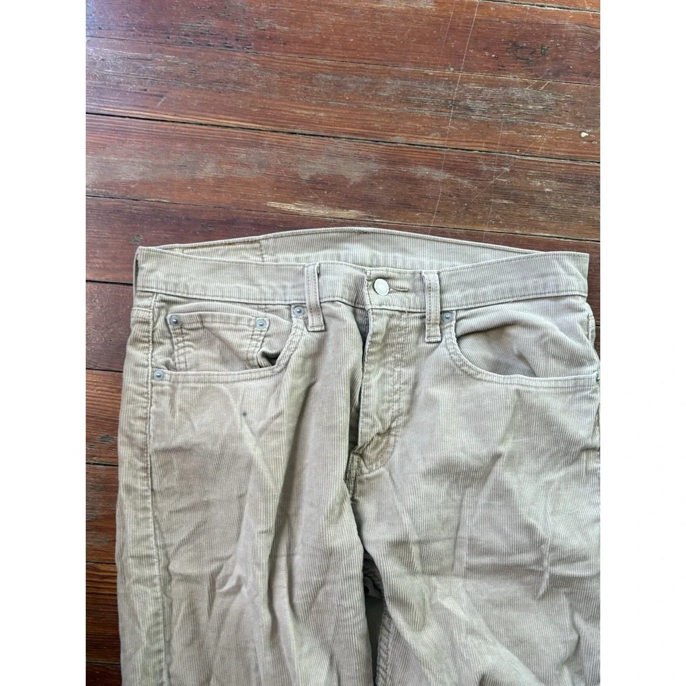 Levi Strauss & Co. Men's 502 Kaki Corduroy Straight Jeans Size 31x32